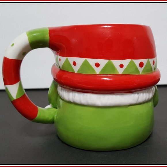 NEW Certified International  Holiday Magic Figural Gnome Mug 18 oz Earthenware - Picture 3 of 6